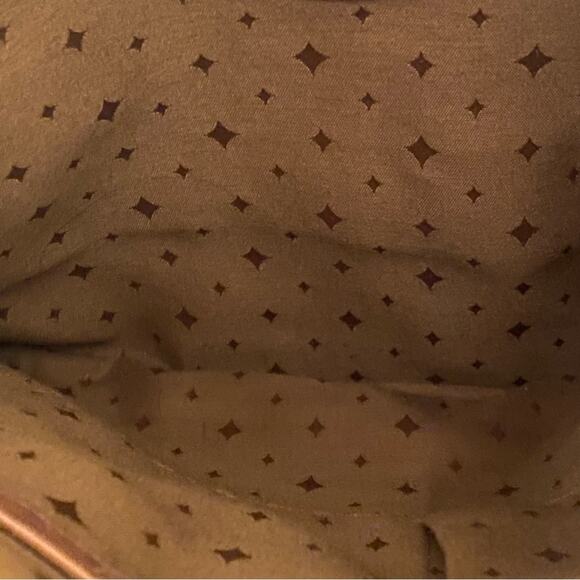 Fossil Burgundy Leather Cross Body Explorer Bag with Brass Hardware - Picture 7 of 7